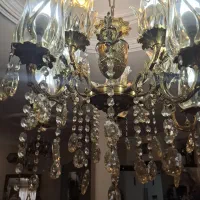 لوستر برنز دو عدد|لوستر و چراغ آویز|کرج, حصارک پایین|دیوار