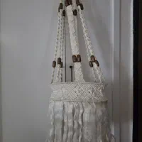اویز گل مکرومه