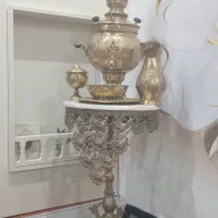 پایه و سماور ذغالی برنز