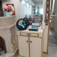 تختخواب دو نفره با تشک نوی نو اینه کنسول پاتختی