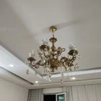 دوعدد لوستر طلایی نوی نو