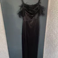 لباس مجلسی ماکسی بلند مشکیVICHYسایز 38 نو