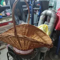 سبد حصیری تزیینی