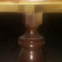 میز ناهار خوری چوبی .بیضی شکل .6 نفره
