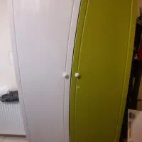 کمد بوفه کتابخونه ام دی اف سفید