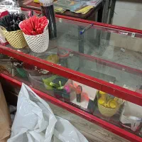 ویترین صفحه رگال کفش و قفسه فلزی