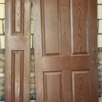 درب چوبی ورودی بدون چهار چوب