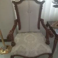 ست مبلمان  ۹نفره بوفه و‌اینه کنسول چوب راش
