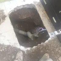 وصل کردن لوله ازچاه به فاضلاب شهری وکندن چاه
