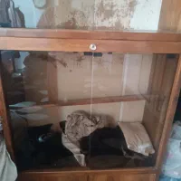 کمد تمام چوب کتابخانه