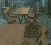 میز وصندلی چوبی تاشو