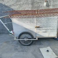 گاری سه چرخ نخود و لوبیا فروشی آماده ب کار