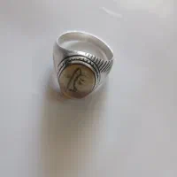 یک عدد انگشتر نقره اطل سنگ دره نجف اطل