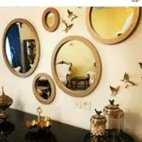 اینه های پنج‌تیکه گرد دیواری اک