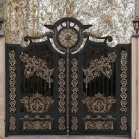تولید انواع درب فلزی فرفورژه مدل لادن