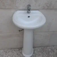 سنگ روشویی با شیر اهرمی وشلنگ