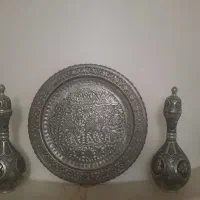 قاب مسی قلم زنی قدیمی (سینی مسی)