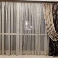 پرده حریر شیشه ای بدون کتیبه