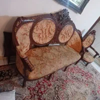 مبلمان استیل ۹ نفره  . میز ناهار خوری ۱۰ نفره