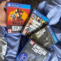بازی red dead و last of us و gta برای ps4 و ps5