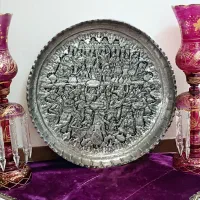 مجمع مسی قلمزنی امضادار۶۵سانتی