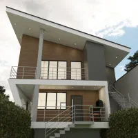 دفتر فنی نقشه کشی اتوکد طراحی ویلا سه بعدی محوطه3d