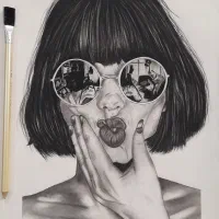 انواع طراحی چهره سیاه قلم