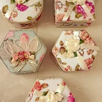 جعبه جواهرات پارچه ایی