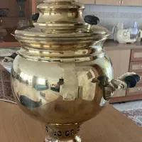 سماور ذغالی نو برنجی ۶ لیتری