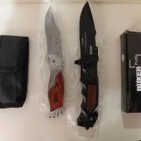 2عدد چاقو جیبی ضامن دار و کلاش اصل نو