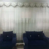 پرده با کتیبه بدون آستری