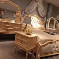 سرویس خواب مدل کلاسیک تمام چوب