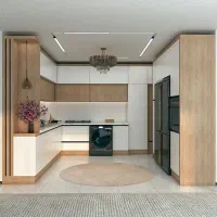 اشکاف کابینت آشپزخانه ام دی اف طرح انزو