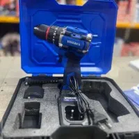 دریل براشلس..دو باطری سه نظام فلز..چکشی