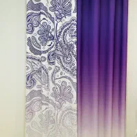 پرده ی اتاق خواب بدون میل پرده