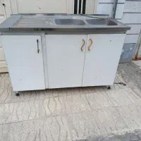 سینک و کابینت زیر ظرف شویی گالوانیزه