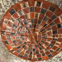 رومیزی چرم با طرح پوست مار