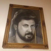 تابلو سیاه قلم داریوش