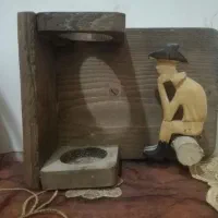 جا شمعی چوبی