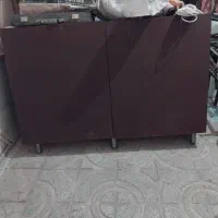 کمدقهوه ای پایه دار ام دی اف