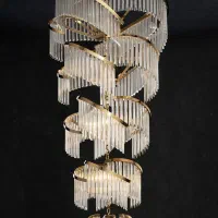 واران لوستر . لوستر بلند کلاسیک 36 شعله کد 10