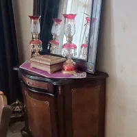 اینه و کنسول قدیمی  چوب گردو