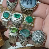 ده عدد زمرد یاقوت الماس فیروزه