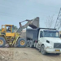 پیمانکاری عمرانی (لودر و کمپرسی)حمل شن و ماسه