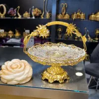 ظرف کریستالدار شیرینی۳۰×۳۰ اماراتی ارتفاع۳۵وارداتی