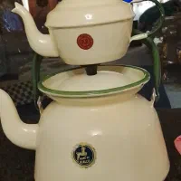 کتری قوری لعابی قدیمی