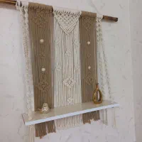 شلف یک طبقه مکرومه