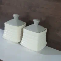 دو عدد قندان سرامیکی