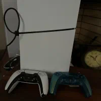 Ps5 slim1ترابایت با دسته سبز کروم خاص