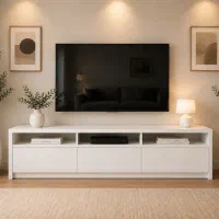 میز تلویزیون سفید